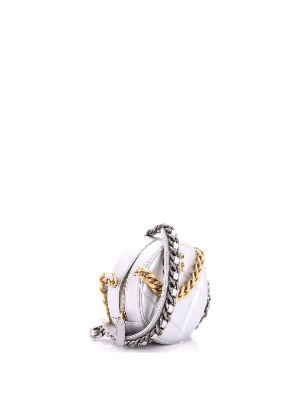 Chanel 19 Round Clutch With Chain #290489C24B